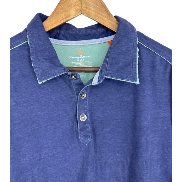 Tommy Bahama Short Sleeve Heavy Top Stitching Polo Shirt Men's Size XL - Picture 2 of 13